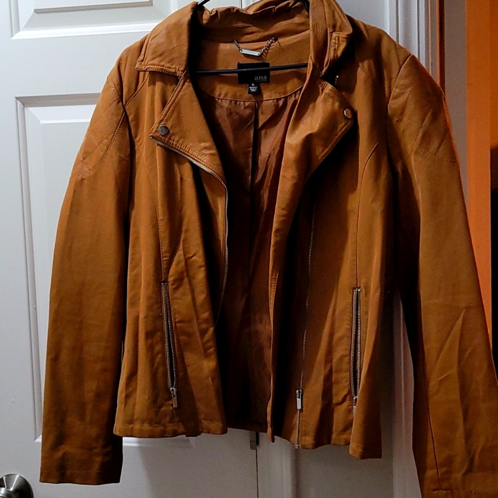 Faux leather jacket
